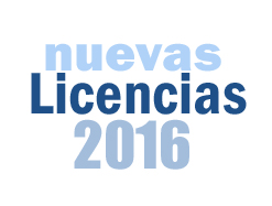 Licencias concedidas en 2016